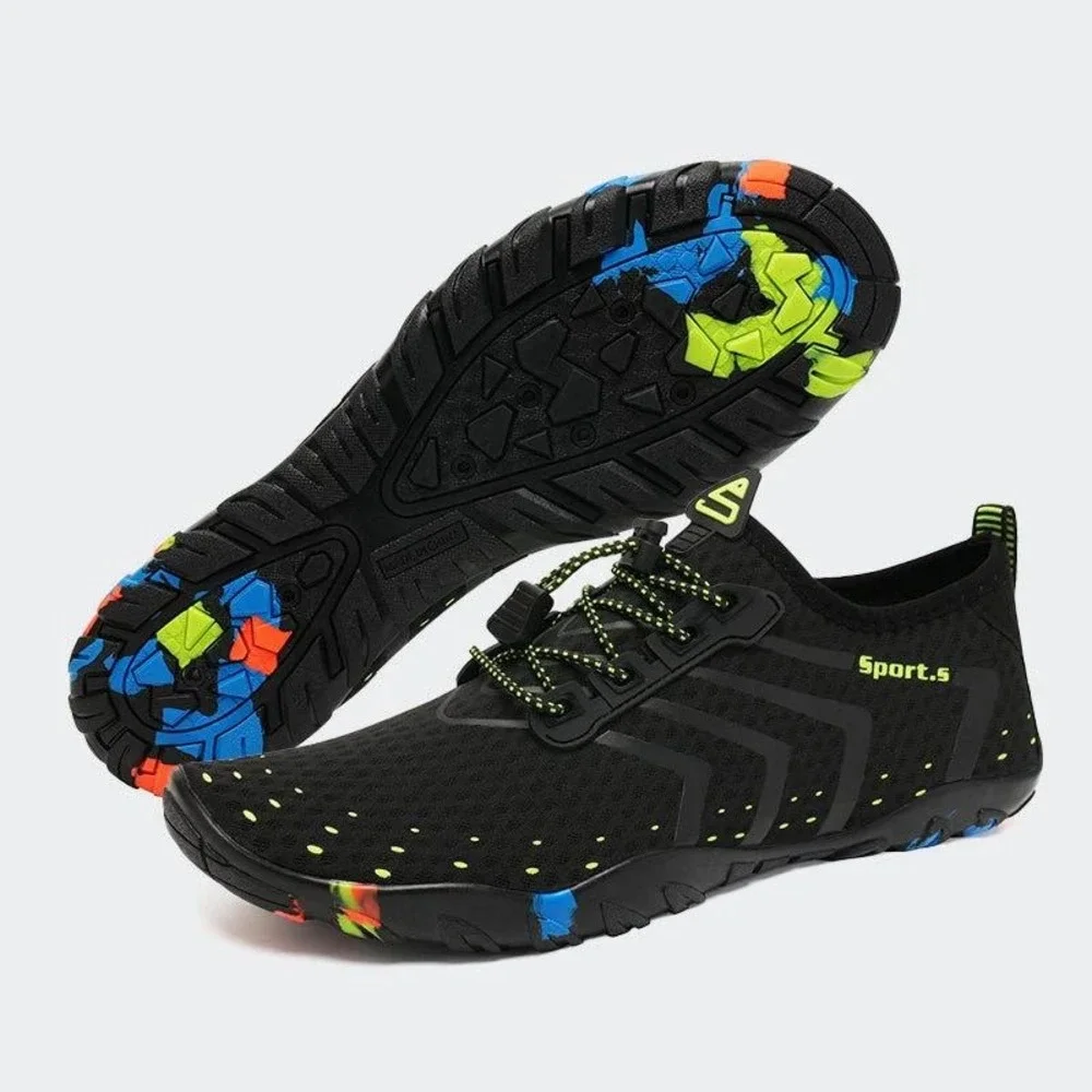 Water Shoes US Womens 11.5 / Men's 10 Black Quick Dry Barefoot for Swim Diving